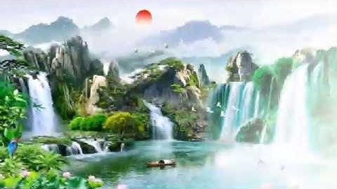 Tranh Kính 3D Cường Lực - Tranh Lụa 5D Sơn Thủy Hữu Tình Đẹp - Tranh 3D Nhật Minh 0963 681 665