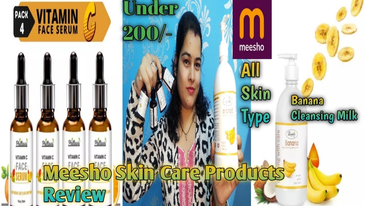 Meesho Products Phillauri Vitamin C Face Serum & Luster Banana Multi