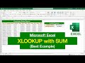 MS Excel - XLOOKUP Formula | XLOOKUP Function with SUM in Excel
