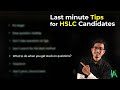 HSLC Candidates | Last Minute Tips