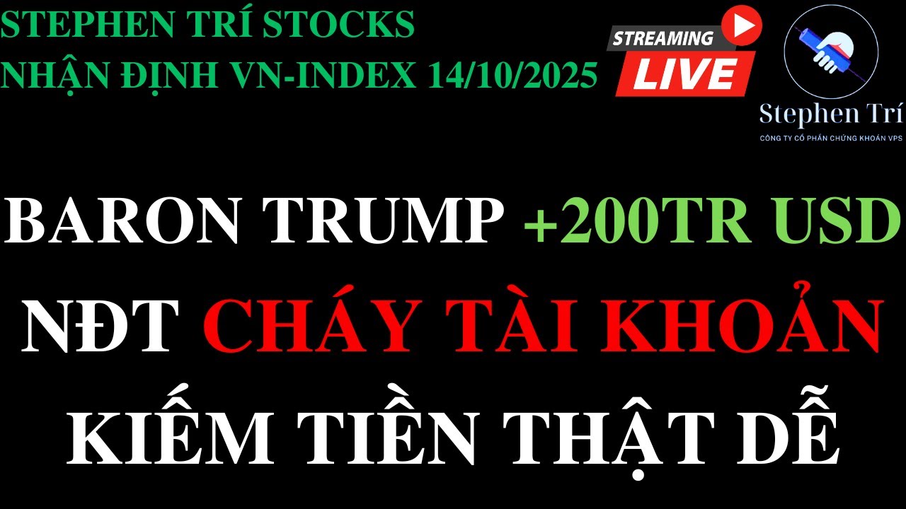 🔴VN-INDEX 14/10/2025: Cháy crypto về VN short cháy tiếp - NĐT lỗ kép và cách tư duy đúng