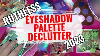 2023 EYESHADOW PALETTE COLLECTION AND DECLUTTER | Ulzzangmas Day 24 #ulzzangmas