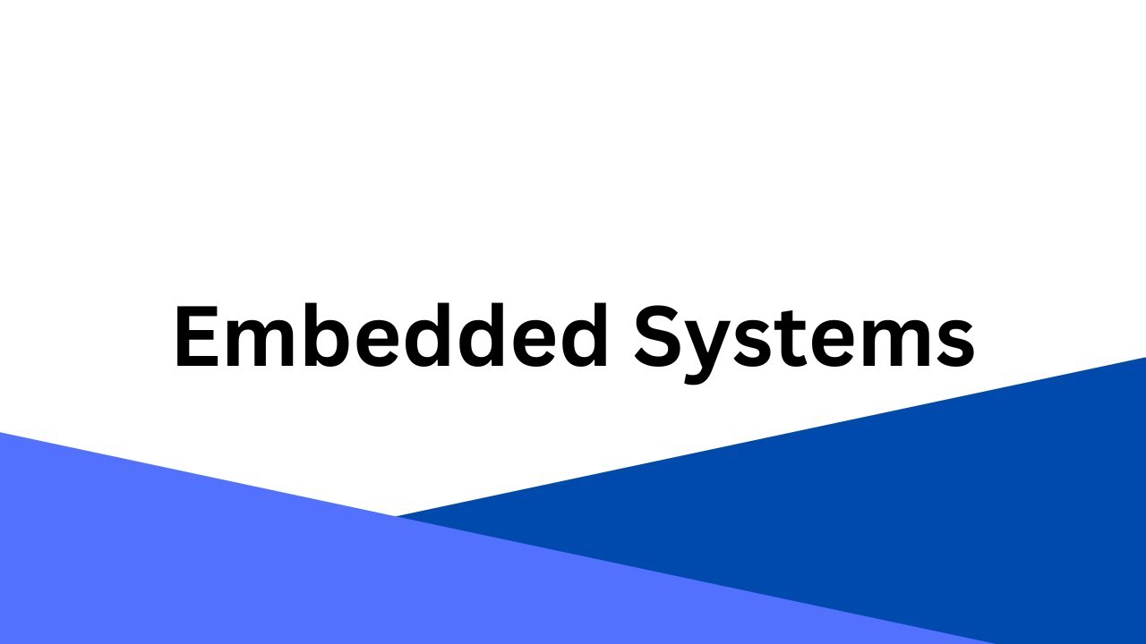 Embedded Systems [1] - YouTube