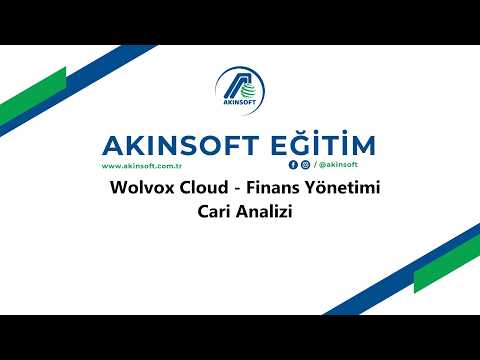 WolvoxCloud - Finans Yönetimi - Cari Analizi