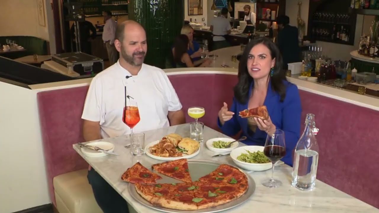 Erin Como Visits Aventino and Sits Down with Owner and Chef Mike Friedman, Tries the Pizza!