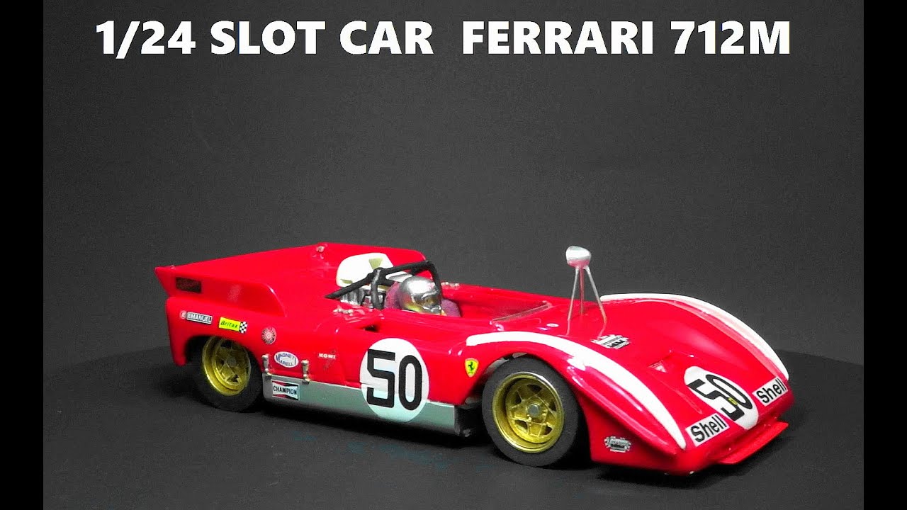 FERRARI 712M V12 7000cc N/A SLOT CAR 1/24 1971 Can Am Watkins Glen