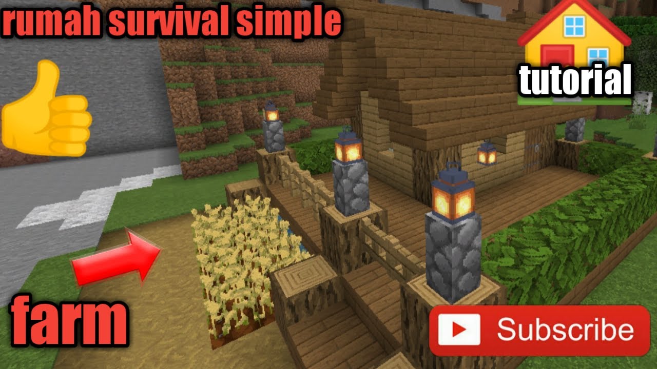  Cara membuat rumah kayu di minecraft  simple simple 