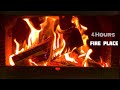مدفأة حطب ٤ ساعات مع فرقعة الحطب Fireplace 4 Hours 