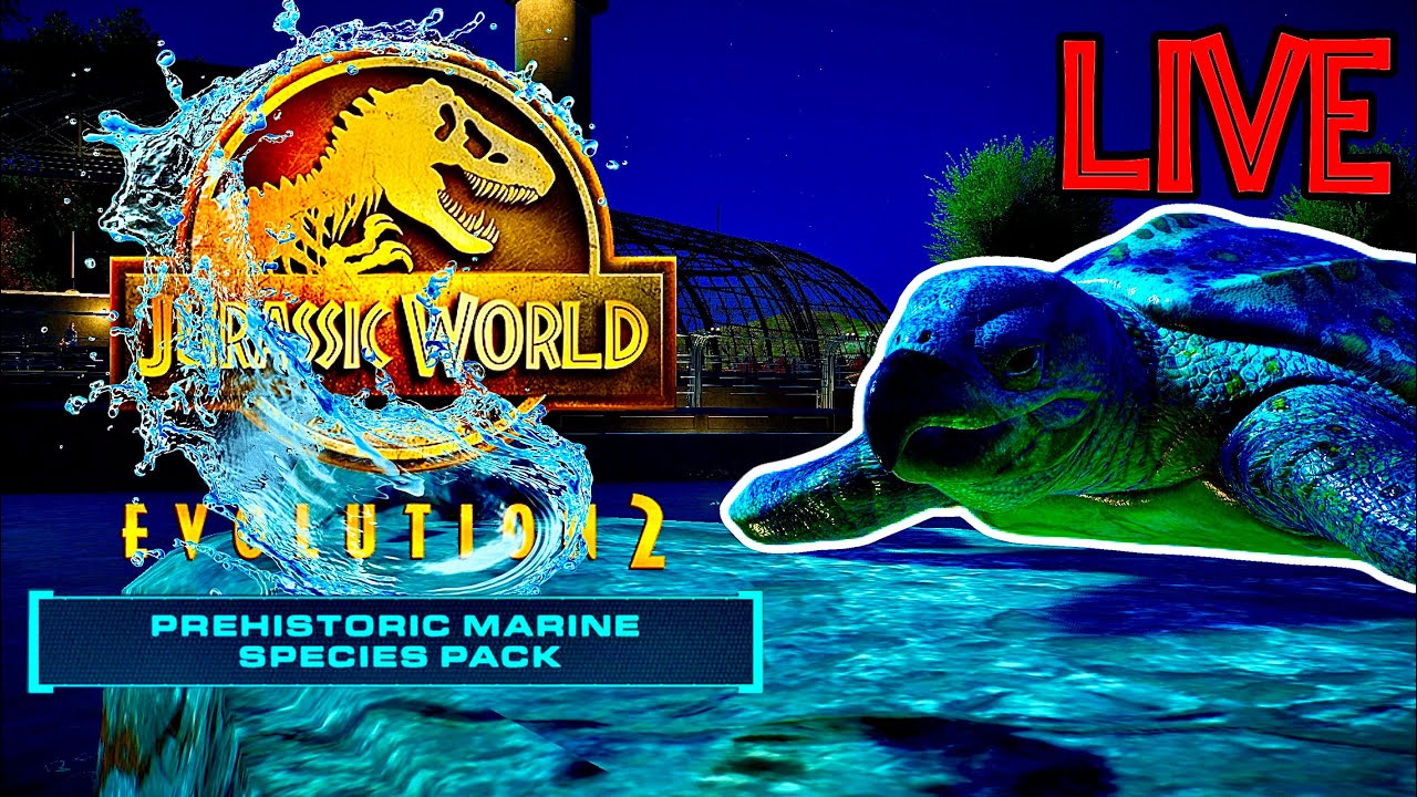 Building A Jurassic Sea World LIVE | Jurassic World Evolution 2: Prehistoric Species Pack