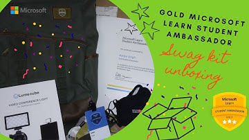UNBOXING Gold Microsoft Learn Student Ambassador | #SwagKit | #microsoft