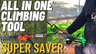 Climbing Friction Saver, Canopy Tie, Base Anchor, Spar Tie In All in One!