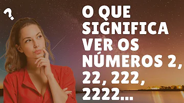 Estou vendo muito o número 22?