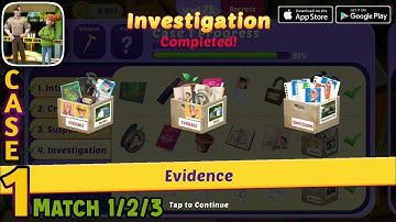 Small Town Murders: Match 3 Crime Mystery Stories - Investigation Case 1 Walkthrough (Android, ios)