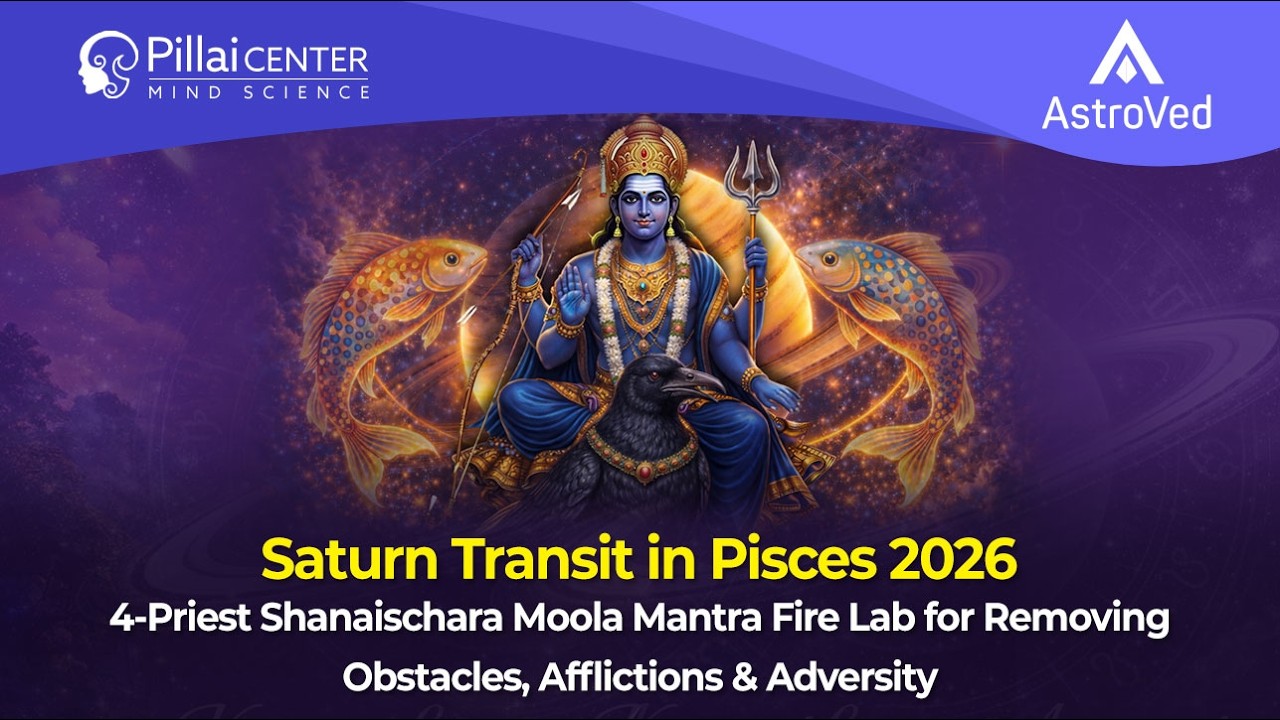 4-Priest Shanaischara Moola Mantra Fire Lab for Removing Obstacles, Afflictions & Adversity Mar-6