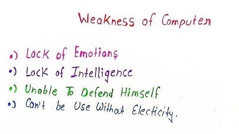 Drawbacks of Computer || कंप्यूटर में कमियाँ || Full Tutorial | #computer #software #tutorial #class