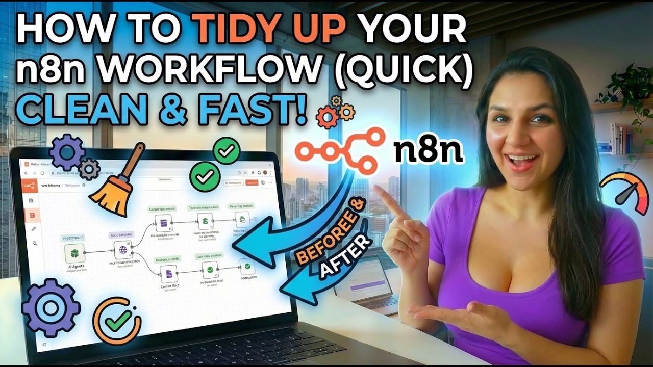 how to tidy Up Your n8n Workflow (Quick) - YouTube