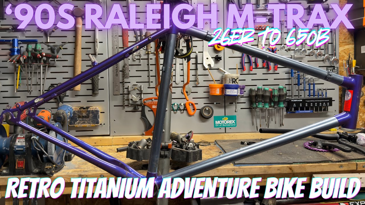 Turning this Retro Titanium MTB into a gravel adventure bike - Raleigh M-Trax