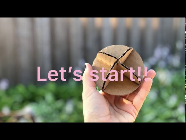 How To Make A Ball Out Of Card