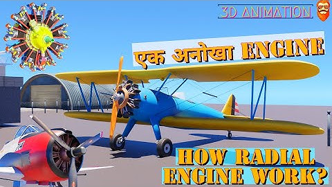 How Does A Radial Engine Work? (3D Animation). A Very Unique Engine Design.