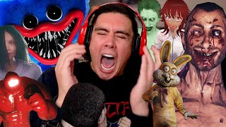 11 TERRIFYING MINUTES OF MY HIGH PITCH SCREAMS FROM SCARY VIDEO GAMES (Jumpscare Montage)