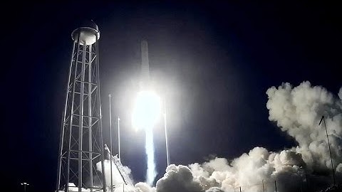 Dramatic new look at Antares rocket explosion