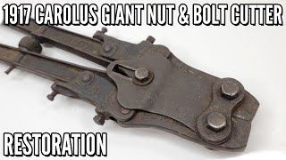 104yearold Carolus 25' Nut & Bolt Cutter Complete Teardown and Restoration