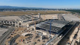 Mit dem Heli über Terminal 3 - die Mega-Baustelle aus der Luft