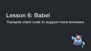 ES2015 in browser with Babel