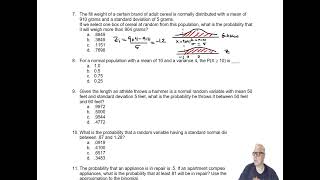 T05 04 Normal Distribution   Problem Set