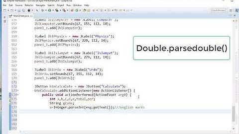 How to Create GUI Marksheet In JAVA Using Eclipse