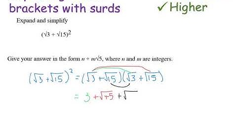 Expanding double brackets with surds | Higher GCSE | JaggersMaths