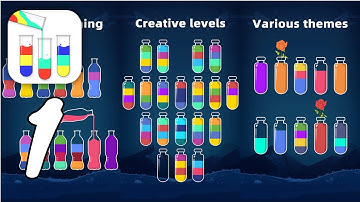 Water Sort Puzzle - Color Sort Gameplay Walkthrough #1 - Level 1 ~ 15 (Android, IOS)