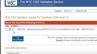 10 CSS validation