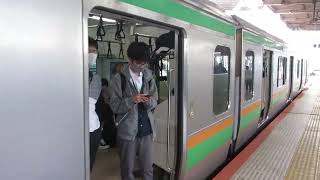【小田原～熊谷間快速運転、運転区間は小田原～高崎間】湘南新宿ライン高崎線直通特別快速高崎行きE233系3000番台E-54編成+E-04編成15両　横浜駅発車