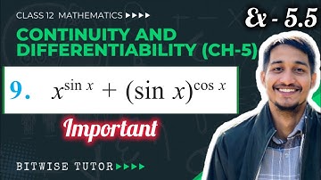 Derivative of x power sin x + sin x power cos x | Differentiate x power sin x + sin x power cos x