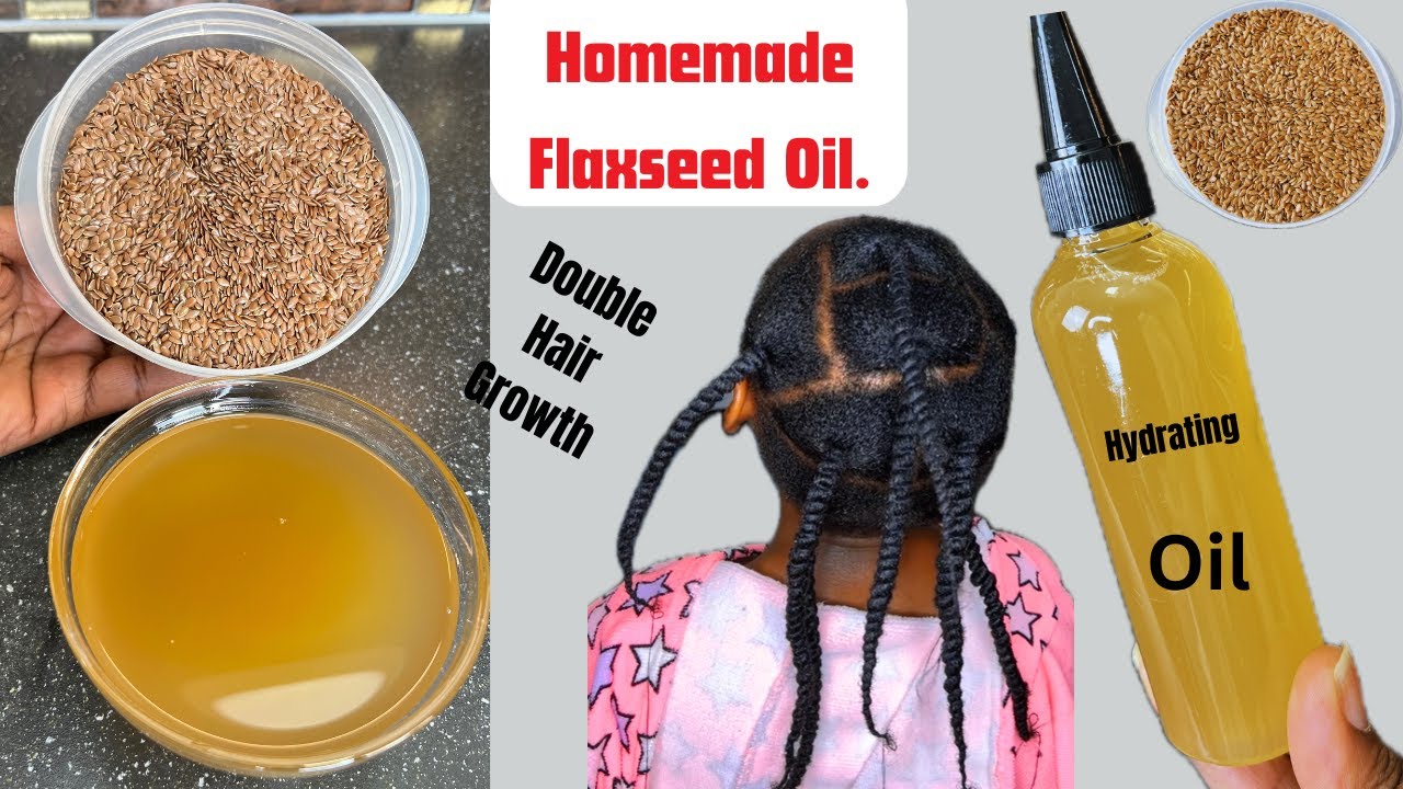 Homemade Flaxseed Oil For Double Hair Growth/ Benefits of Using it on