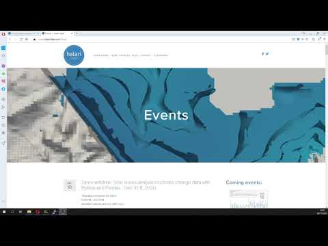 Open webinar instructions: Time series analysis of climate data with Python Pandas - Dec 10-11, 2020