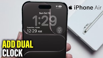 How To Add Dual Clock Widget To iPhone Air