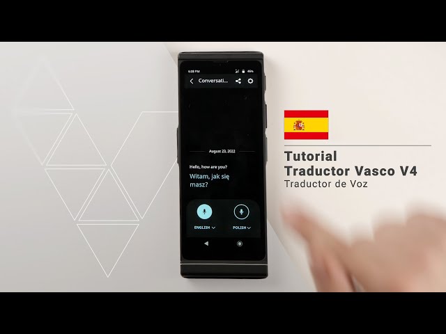 Traductor Inteligente Vasco V4 Internet Gratis de por Vida Blanco