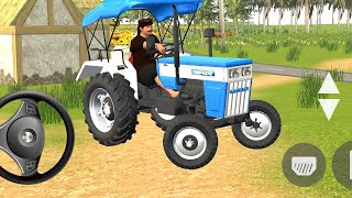 Swaraj tractor 🚜 off-roading driving simulator 3d game 🎮 // indian tractor 🚜 driving 3d #farming  screenshot 4