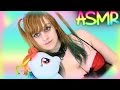 ASMR Girlfriend Role Play ░ Back Massage ♡ Help Sleep, Kissing, Kisses, Ear Nibbling, Scalp ♡