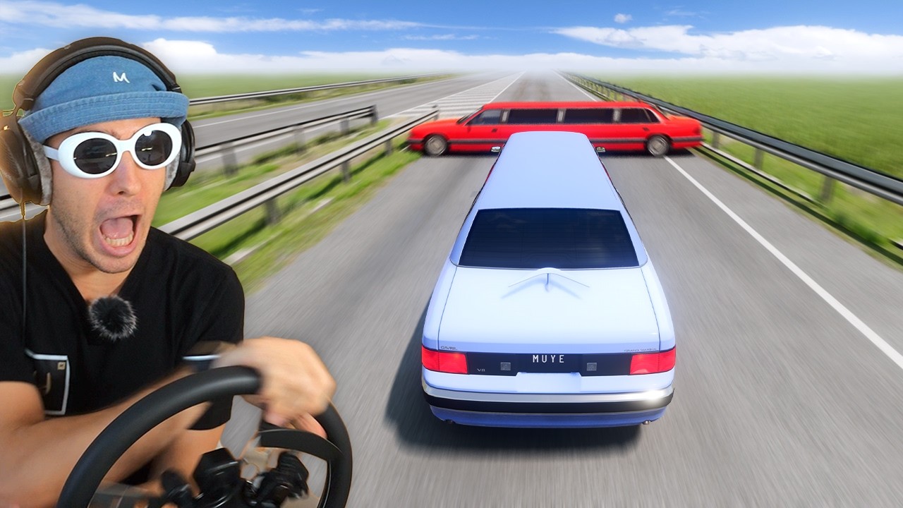 Гонки на лимузинах в BeamNG — это УМОРИТЕЛЬНО