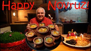 LAMB SOUP in POTS for NOVRUZ HOLIDAY. ENG SUB