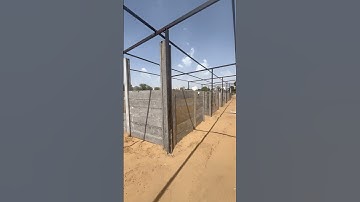This is how a farm house for horses is made from precast readymade cement boundary wall#boundarywall