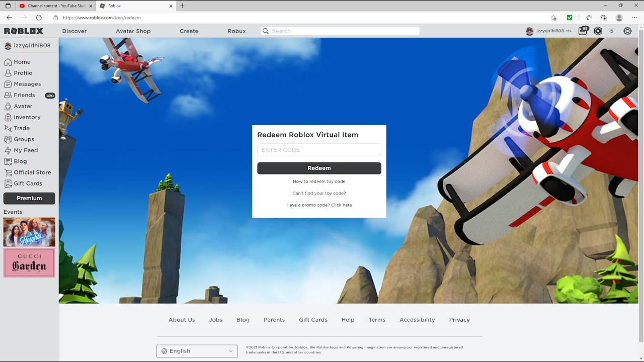 Toy Code Redemption Page In Roblox 07 2021 - www.roblox.com/toys