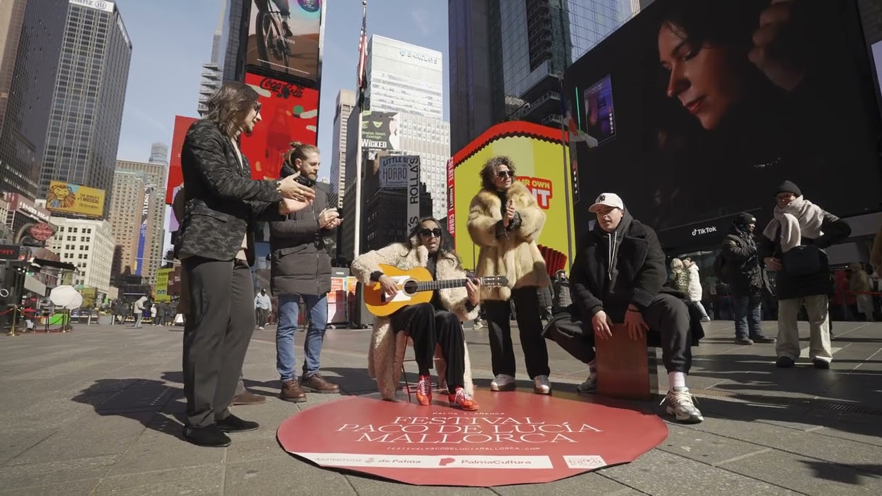 Flashmob de flamenco en en el corazón de Nueva York.