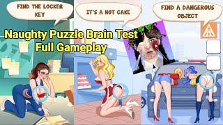 Naughty Puzzle Brain Test Game All Levels Gameplay screenshot 1