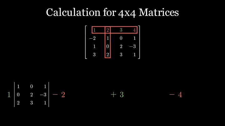 Determinant Calculation 4x4