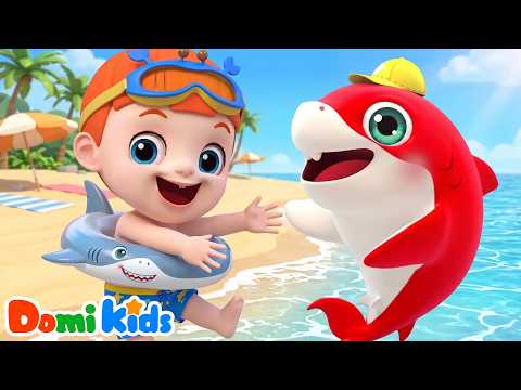 Baby Shark Dancing at the Beach! [NEW] | Play & Sing | Nursery Rhymes & Kids Songs | Domi Kids