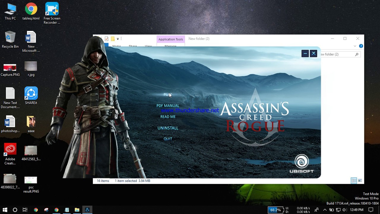 Download Assassin's creed Rogue without activation key/Uplay problems